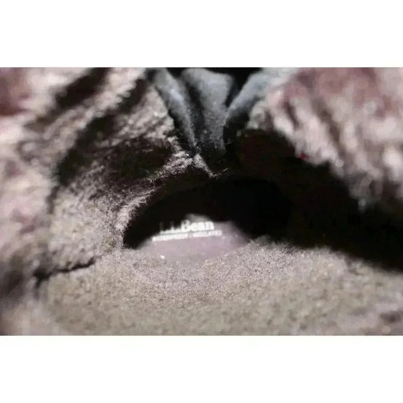 L.L. Bean Womens Winter PRIMALOTT TEC 2 Boots, Brown Faux Fur Mid Calf Sz. 9.5W - Picture 10 of 11